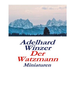 cover image of Der Watzmann